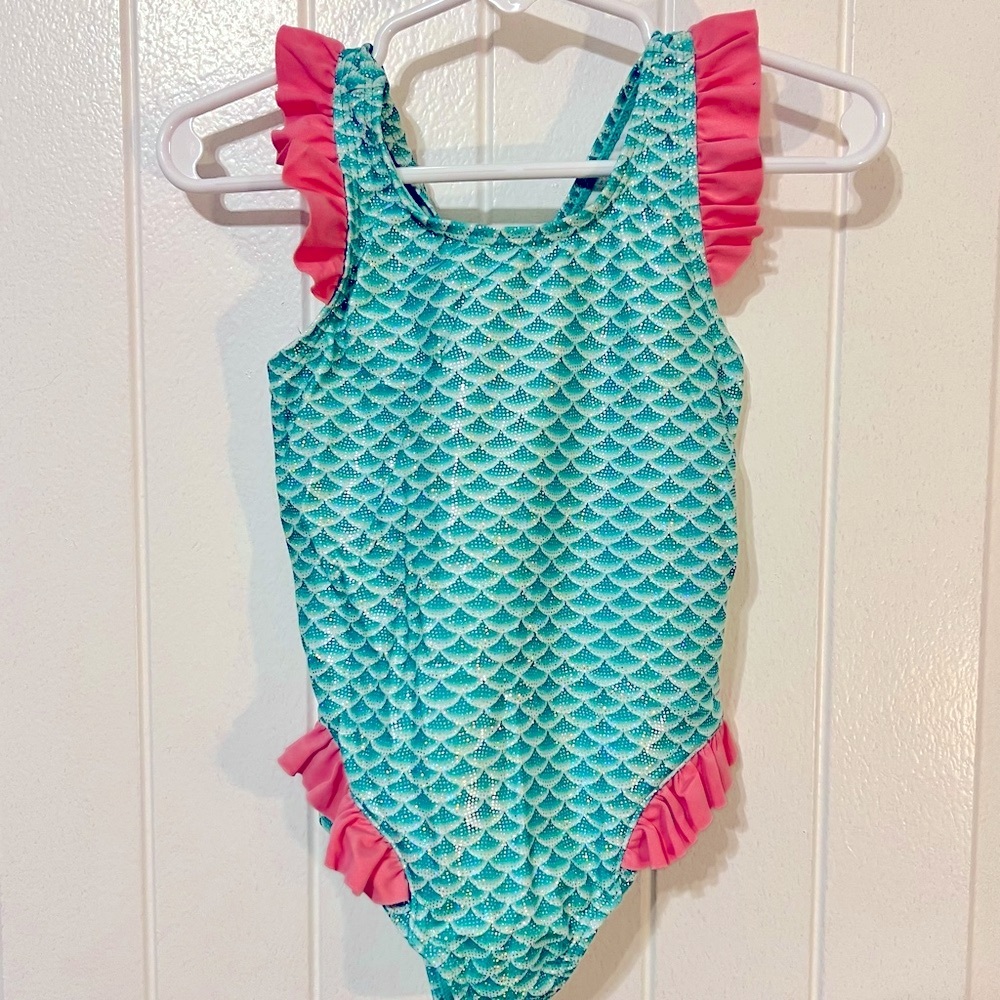 Sweet Pineapple Mermaid One Piece Swimsuit Size 2T